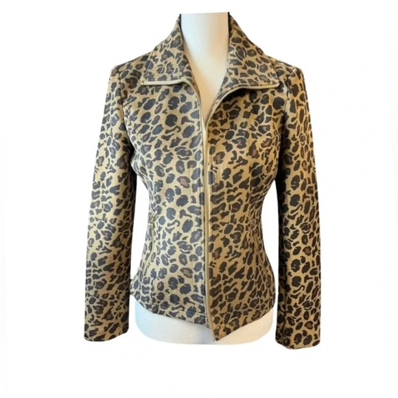 Marc New York Leopard Print Jacket - Picture 1 of 4